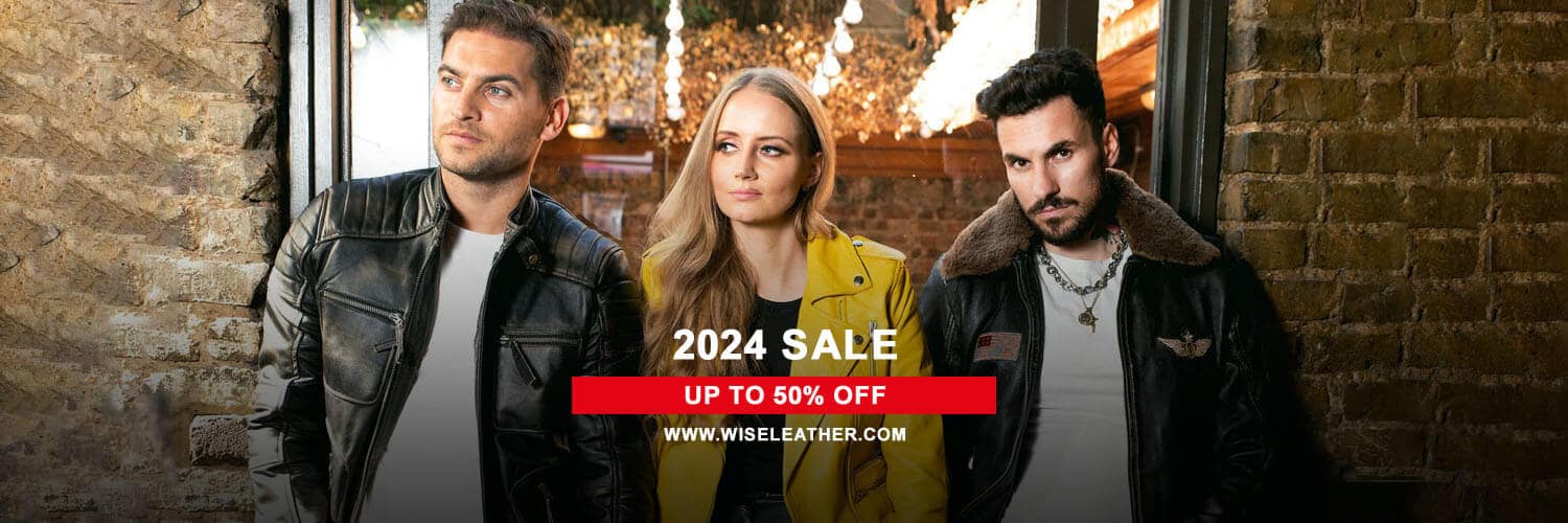 2024 new year sale leather jacket for men and women