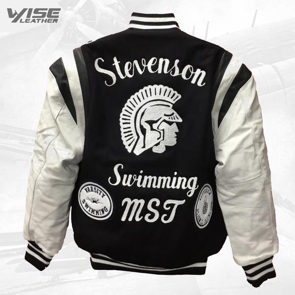 Stevenson High School White Varsity Jacket
