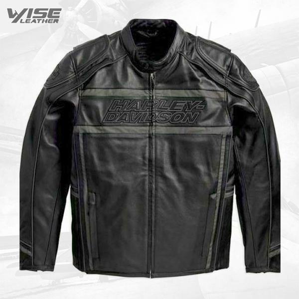 Harley Davidson Luminator 360 Black Leather Jacket