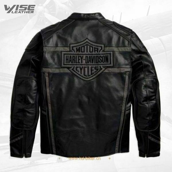 Harley Davidson Luminator 360 Men’s Black Leather Jacket