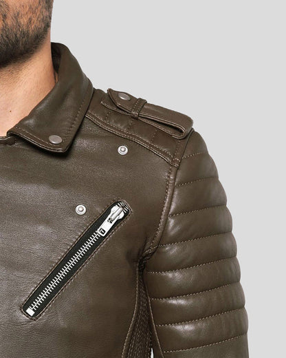 Carl Brown Motorcycle Leather Jacket