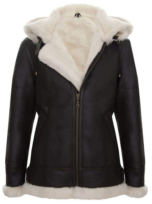 B3 Sheepskin Jacket with Hood