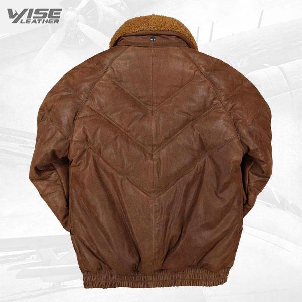 V-Bomber Leather Jacket