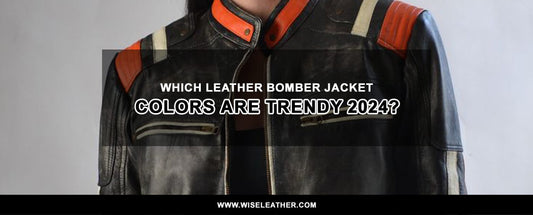 Which leather bomber jacket colors are trendy?