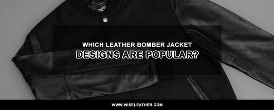 Which leather bomber jacket designs are popular?