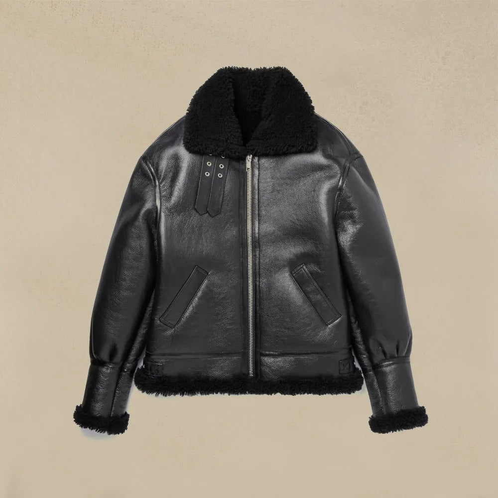 B3 Bomber Sheepskin Leather Jacket