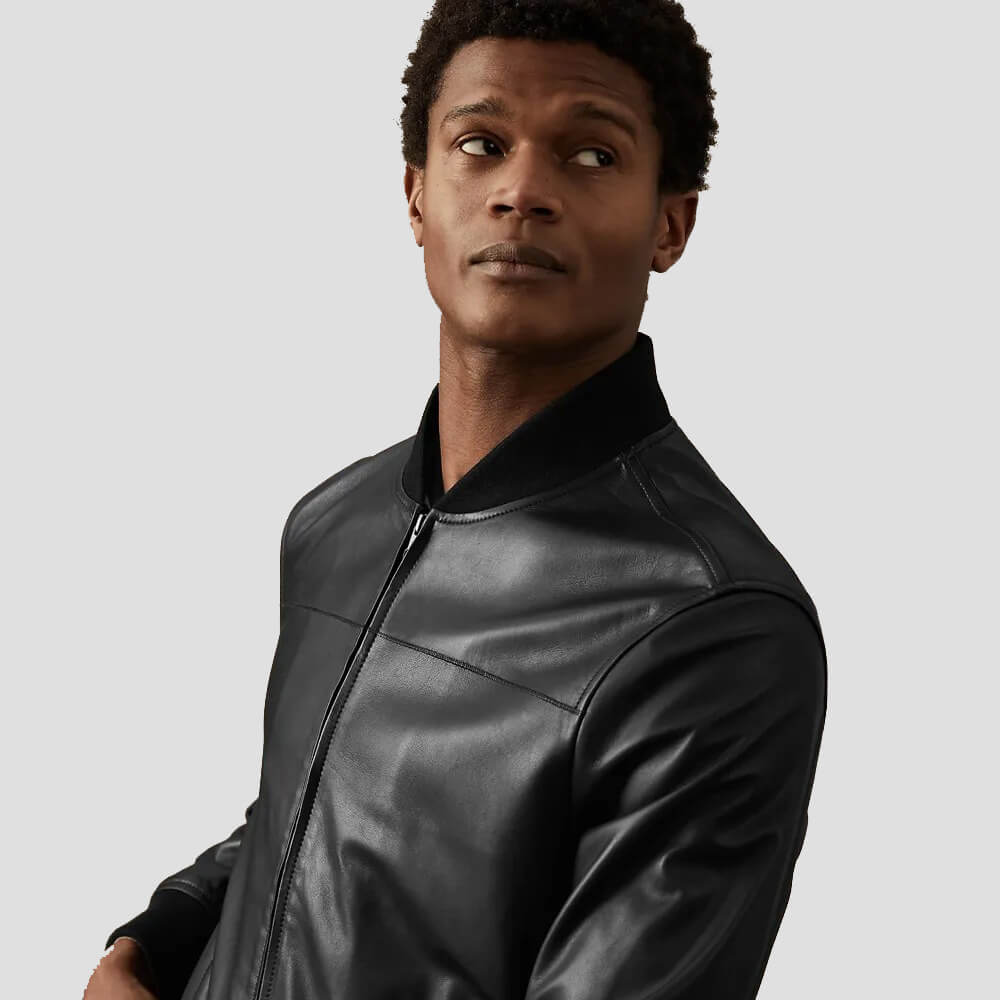 Black Bomber Jacket Mens