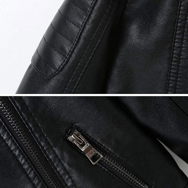 Black Leather Studded Jacket - Leather Jacket with Studs