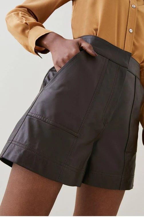 Versatile Leather Shorts