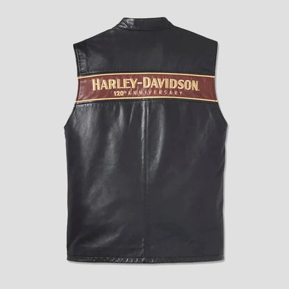 Harley Davidson 120th Anniversary Commemorative Leather Vest