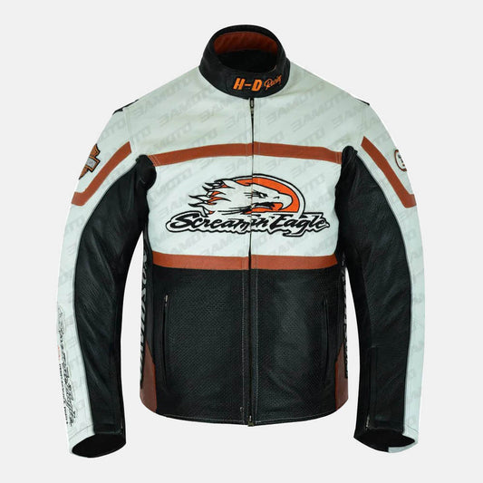 Harley Davidson Raceway Screamin Eagle Leather Jacket