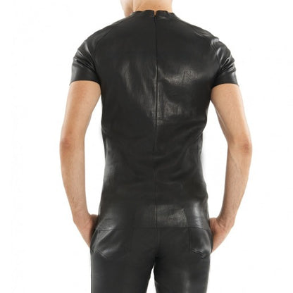 Genuine Leather Shirt Black