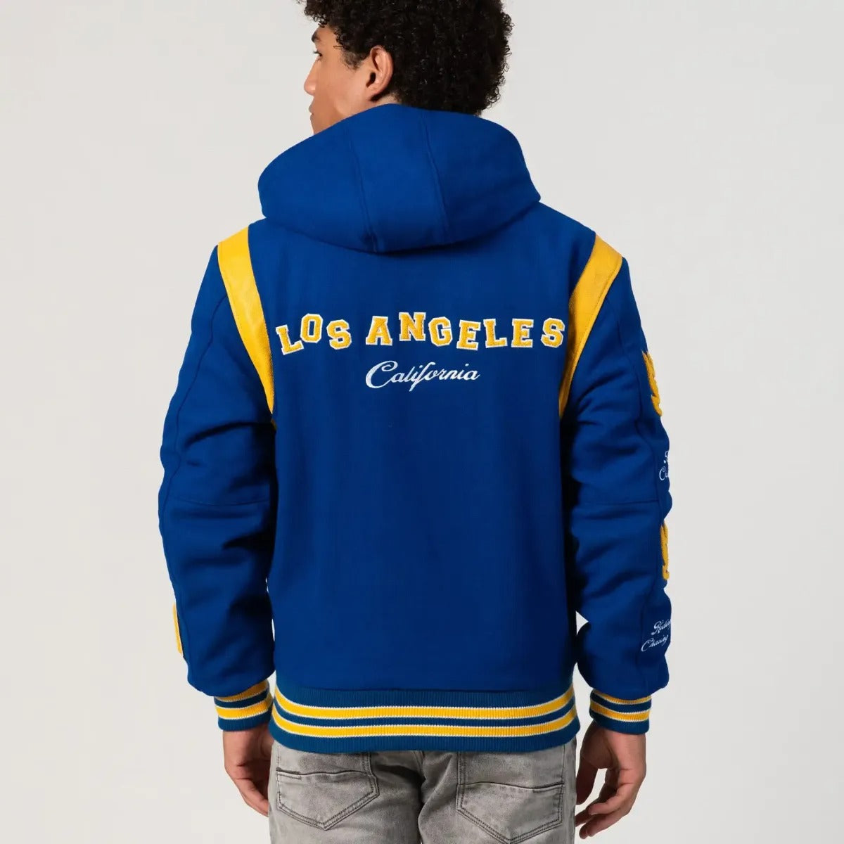 Hooded Letterman Jacket Los Angeles Limited Edition