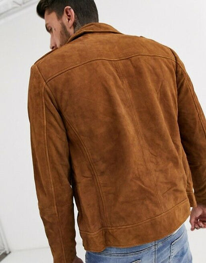 Suede Moto Jacket