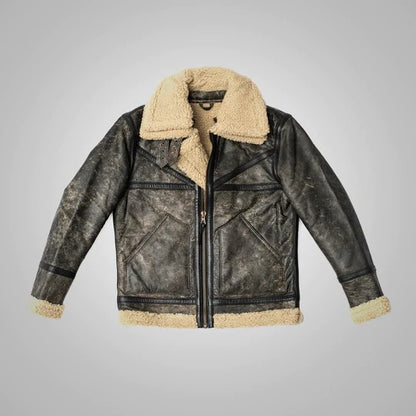 Men's Sheepskin Leather Sherpa Jacket