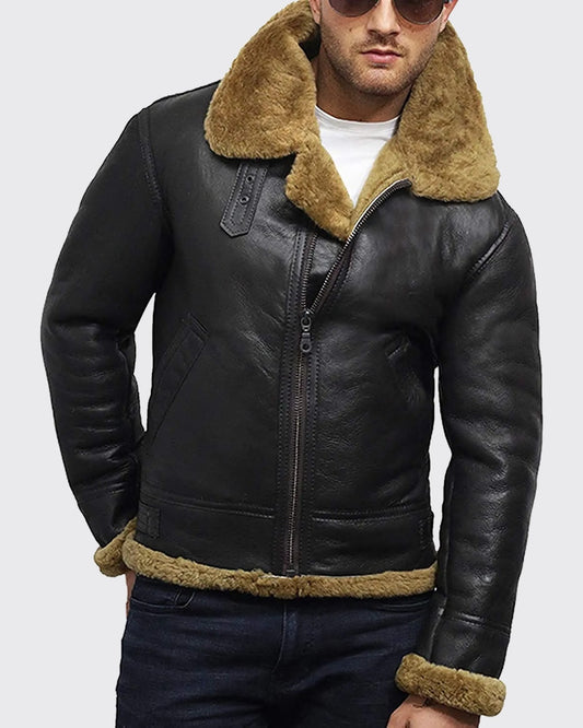 Brown Sheepskin Shearling Jacket