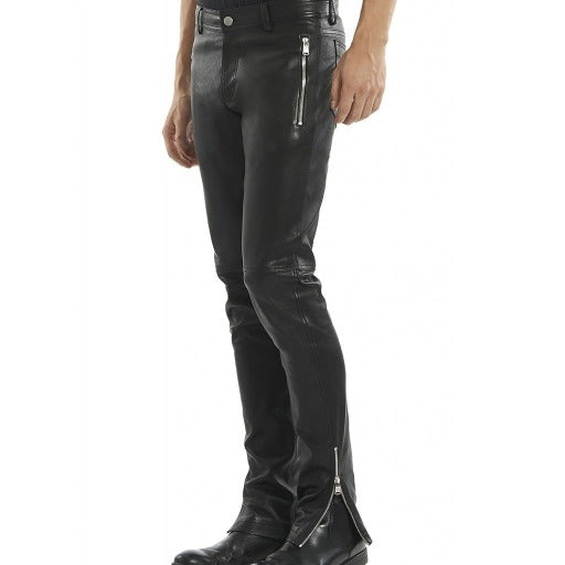 Men's New Style Leather Biker Pants