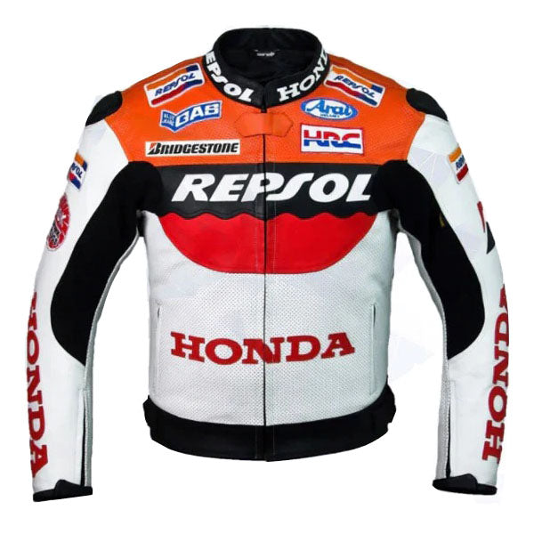 Repsol Team Racing Motorcycle Leather Jacket