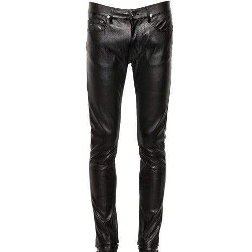 Skinny Fit Leather Pant For Men