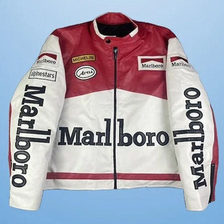 Vintage Marlboro F1 Racing Leather Jacket