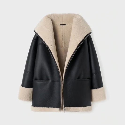 Women's B3 RAF Aviator Shearling Leather Jacket