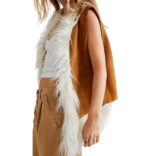 Brown Suede Leather Vest