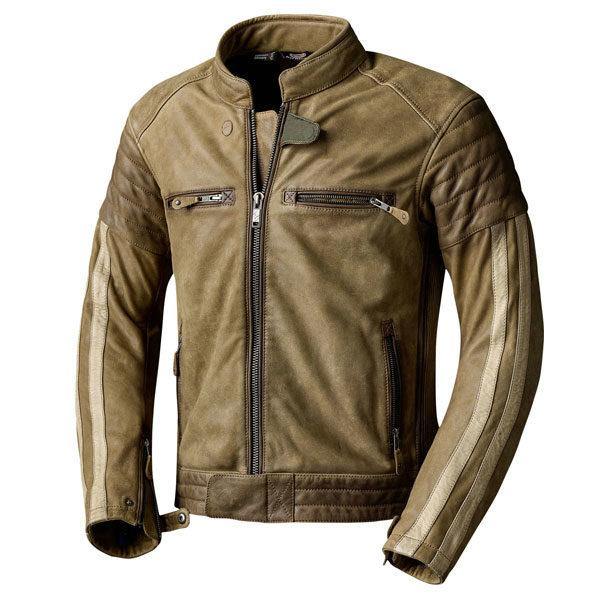 4 Outside Pockets Motorcycle Leather Jacket Front