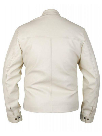 Aaron Paul Need For Speed White Jacket Back -wiseleather
