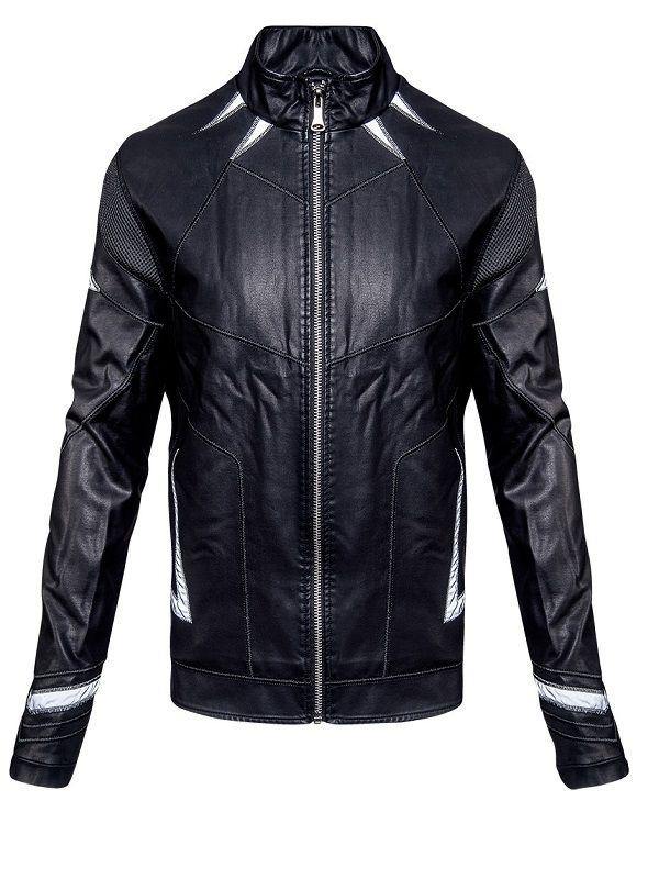 Black Panther Leather Jacket - Chadwick Boseman Jacket