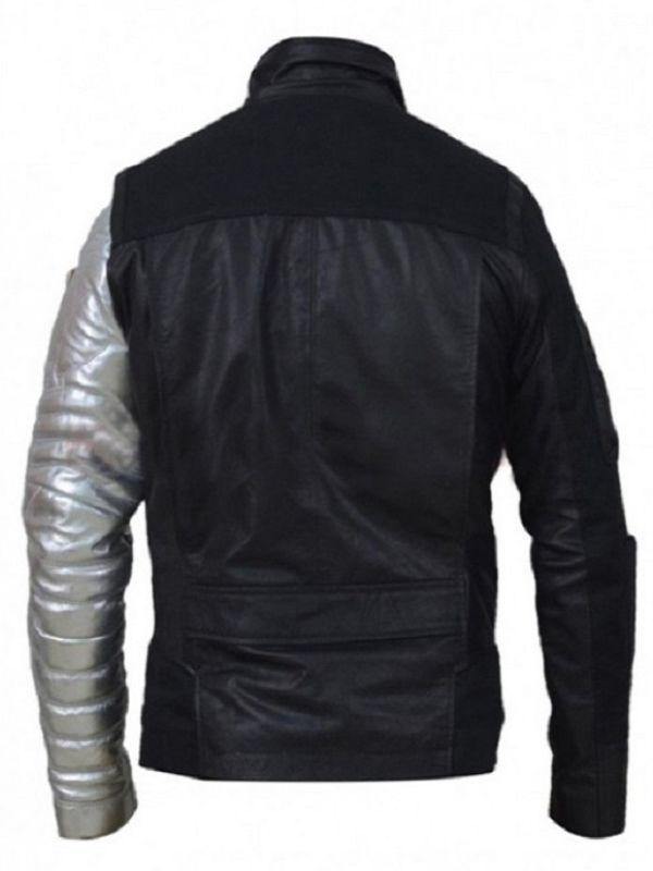 Captain America Winter Soldier Silver Sleeves Jacket - Wiseleather