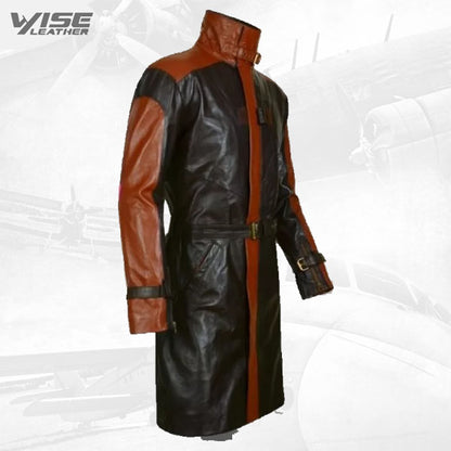 Aiden Pearce Watch Dog Pure Leather Trench Coat for Men