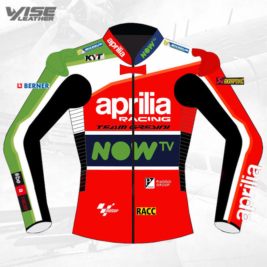 MotoGP Aleix Espargaro Aprilia Racing Leather Jacket 2024