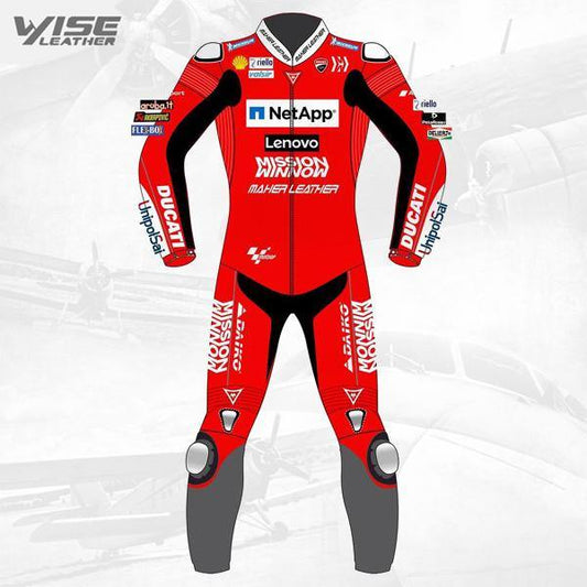 Andrea Dovizioso Ducati Motorcycle Leather Suit - Wise Leather Store