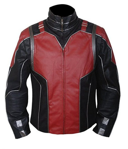 Ant Man Red & Black Faux Leather Jacket