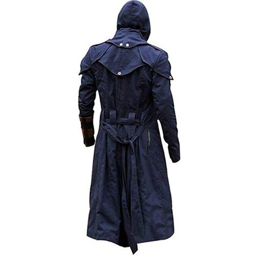 Assassins Creed Unity Arno Victor Dorian Denim Cloak Cosplay Coat Hoodie Jacket Trench Coat