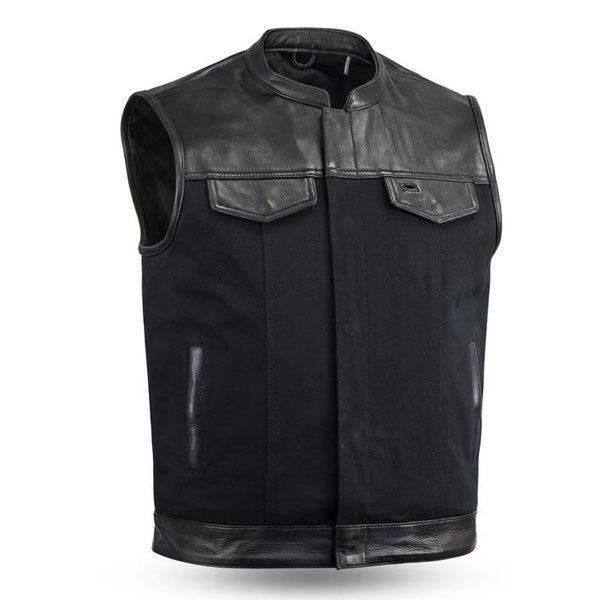 Best Manufacturing Leather Vest With Collar - Wiseleather