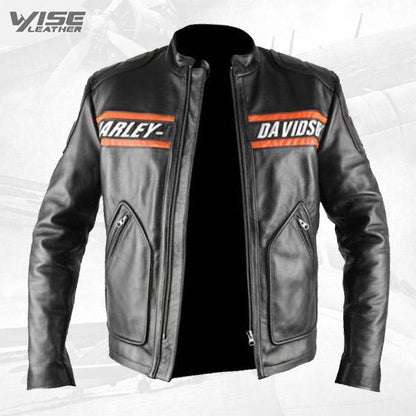 Bill Goldberg wwe Harley Davidson Classic Motorcycle Leather Jacket - Wiseleather