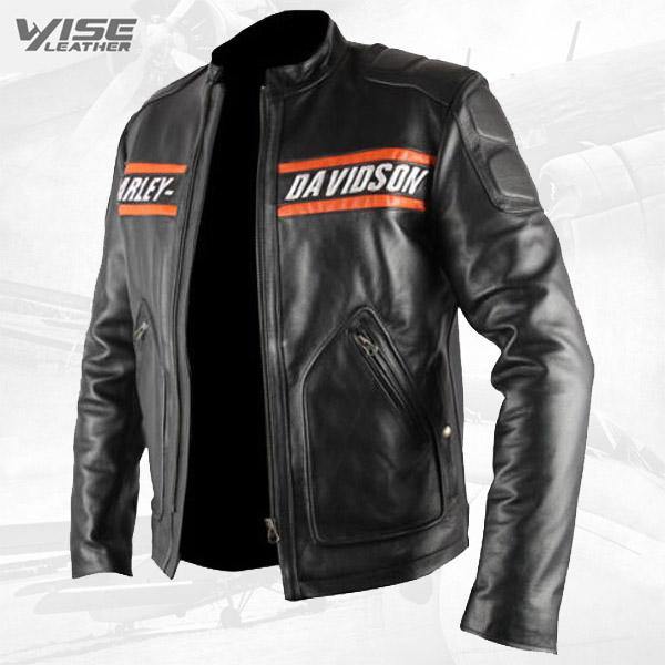 Bill Goldberg wwe Harley Davidson Classic Motorcycle Leather Jacket - Wiseleather