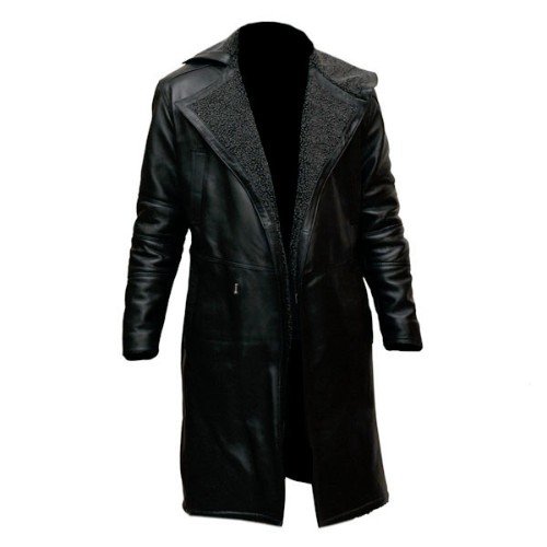 Blade Runner 2049 Ryan Gosling Faux Leather Black Trench Coat