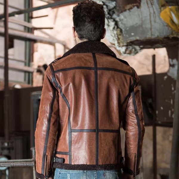 Bouncer Biz Genuine Leather Bomber jacket