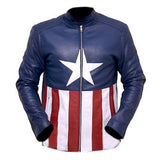 Bon Jovi Captain America Genuine Real Leather Jacket