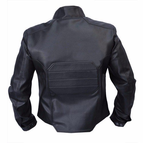 Bucky Barnes Black Faux Leather Jacket