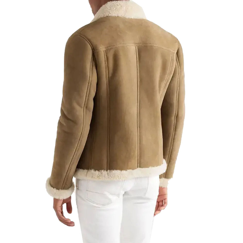 Buy Slim-Fit Shearling Jacket for Men