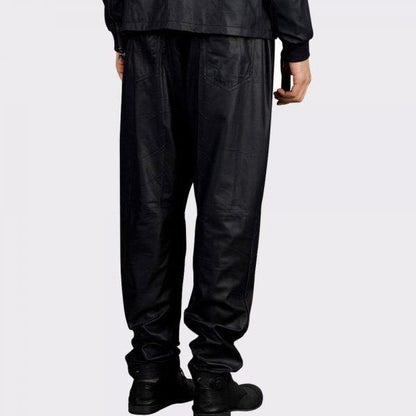 CASUAL AND FUNKY BAGGY LEATHER PANT - Wiseleather