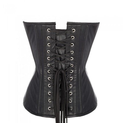 Anzela Sheep Napa Leather Corset with Criss Cross Lacing