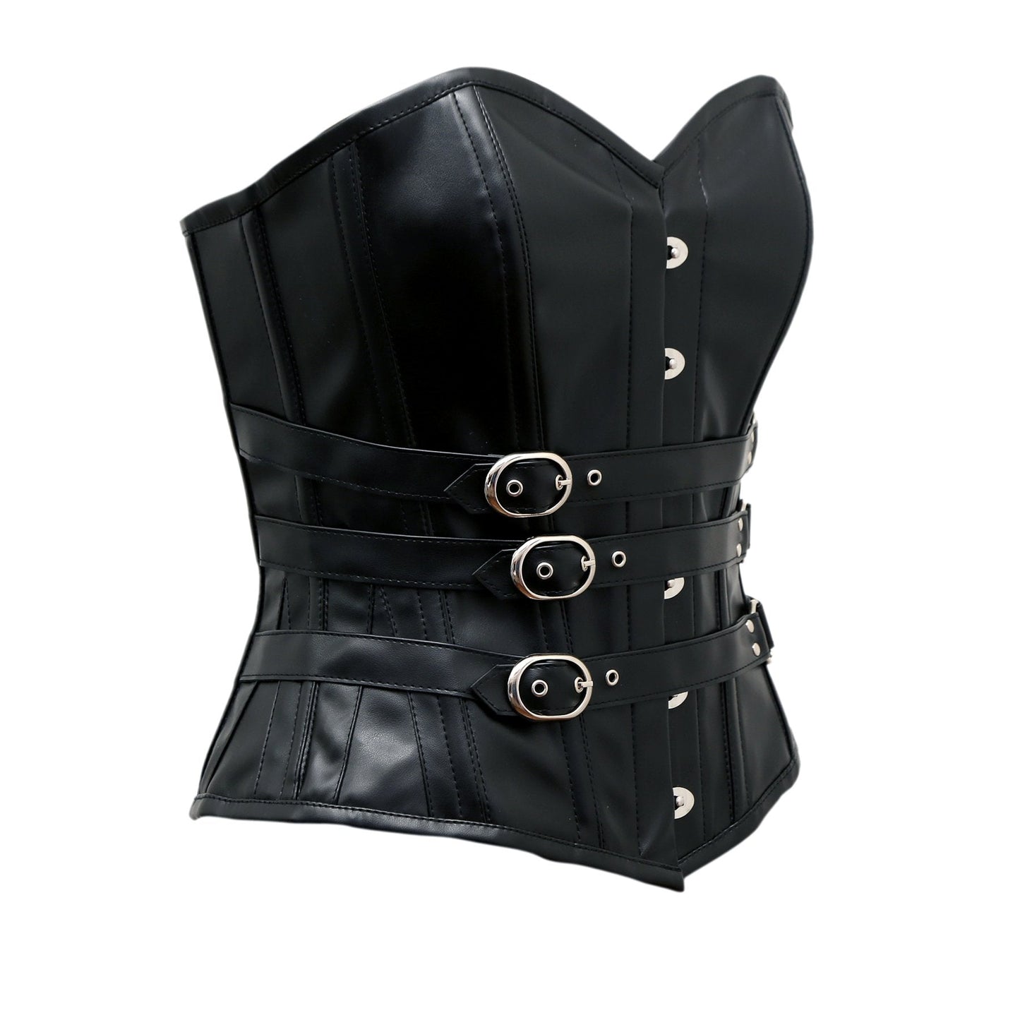 Clichy Gothic Corset In Black Sheep Nappa Leather