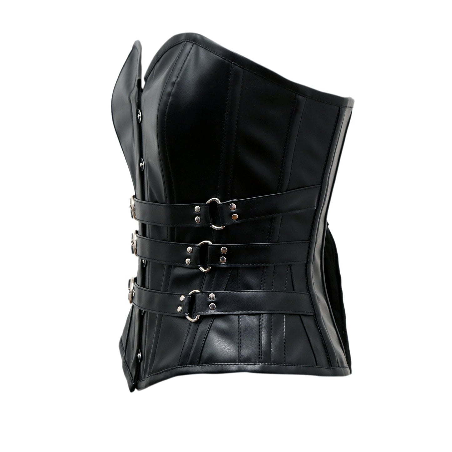 Clichy Gothic Corset In Black Sheep Nappa Leather