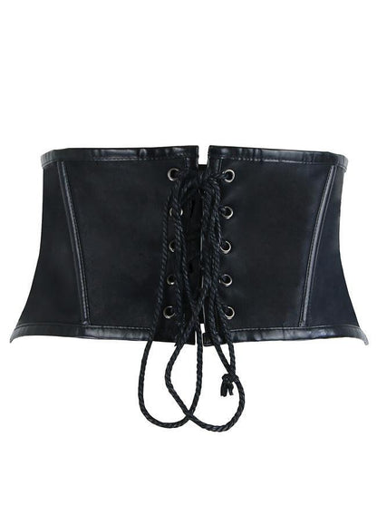 Maxz Steampunk Gothic Faux Leather Sexy Underbust Corset