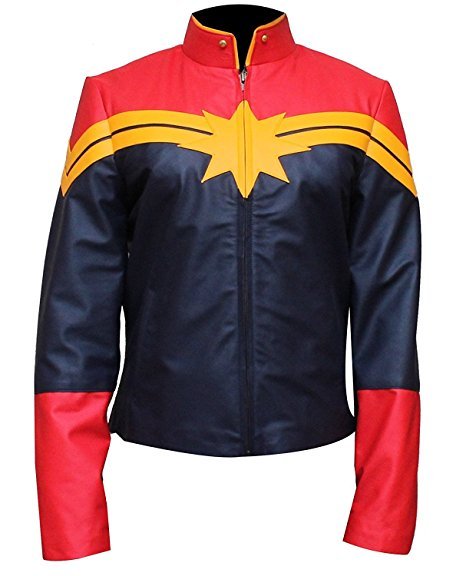 Captain Marvel Genuine Leather Jacket
