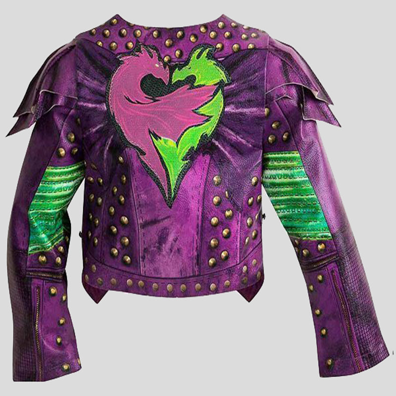 Descendants 2 Dove Cameron Purple Leather Jacket